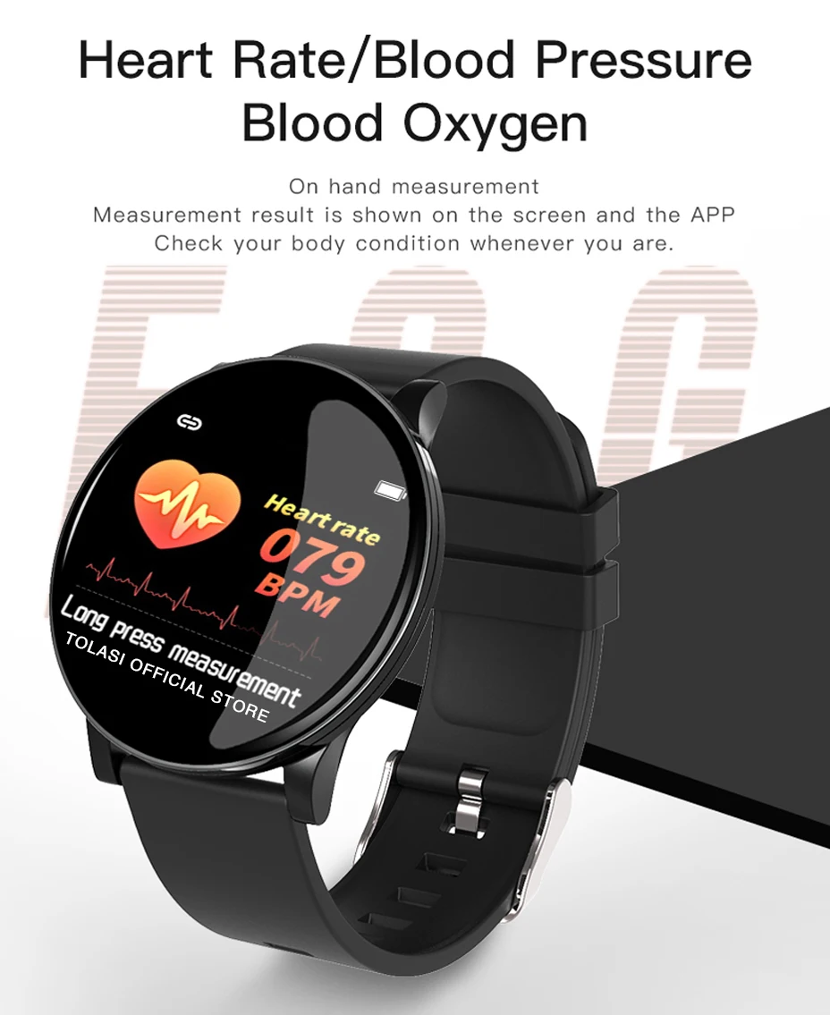 Smart Watch CW8 Men Women Blood Pressure Oxygen Heart Rate Monitor Sports Tracker Smartwatch IP68 Connect IOS Android