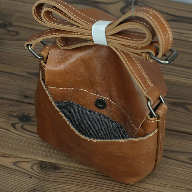 GO-LUCK Brand Genuine Leather Casual Small Women Crossbody Shoulder Women's Cowhide Messenger Bags Cell Phone Pouch Case