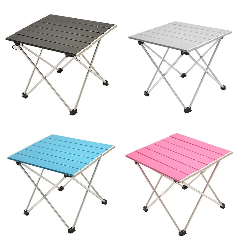 

Portable Folding Aluminum Roll Up Table Lightweight Outdoor Camping Picnic Simple Furniture Camping Table Tea Table