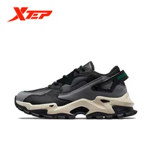 Xtep/мужская повседневная обувь; спортивная обувь; Новинка года; сезон осень; Старый громоздкий кроссовок; повседневная обувь; Уличная обувь; черная птица-циркон; 981419392991