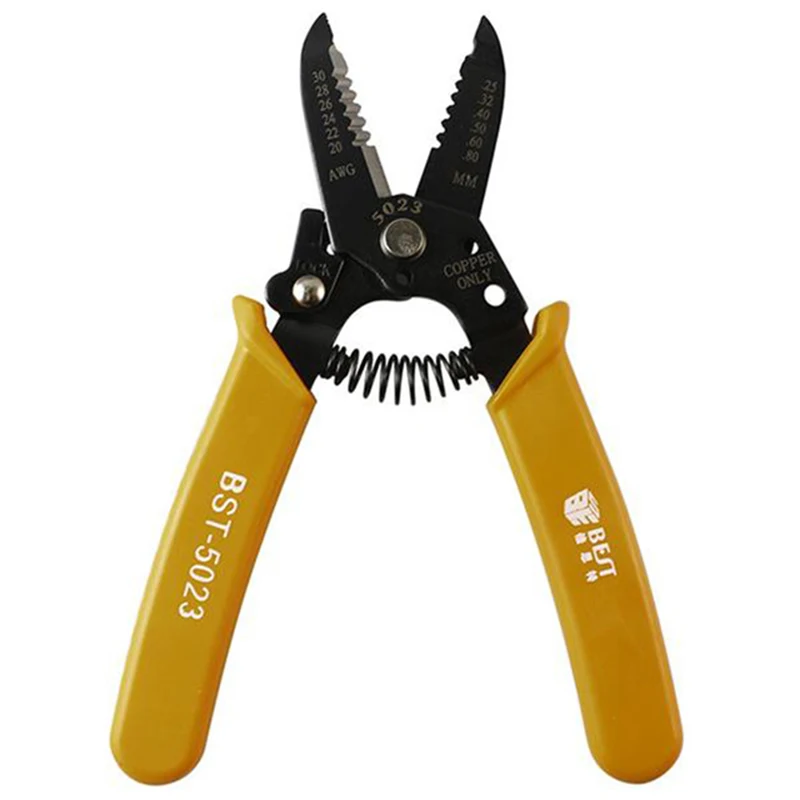 BEST 20-30 Awg Copper Cable Hardened Steel Wire Stripper Plier