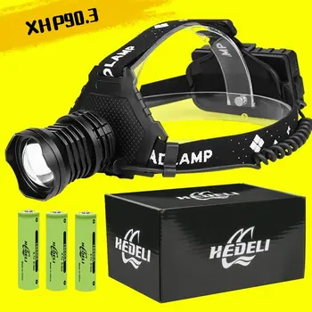 

Super XHP90.3 Powerful Led Headlight 18650 Rechargeable Headlamp XHP70 Head Lamp Led Head Flashlight Torch Xhp50.2 Fishing Lamp