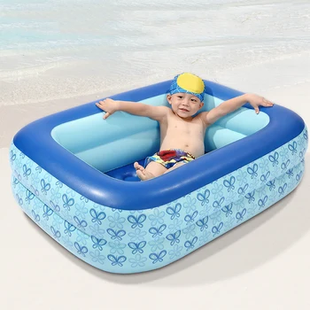 

PVC Rectangular Inflatable Swimming Pool Children Home Courtyard Garden Swimming Pool TN88