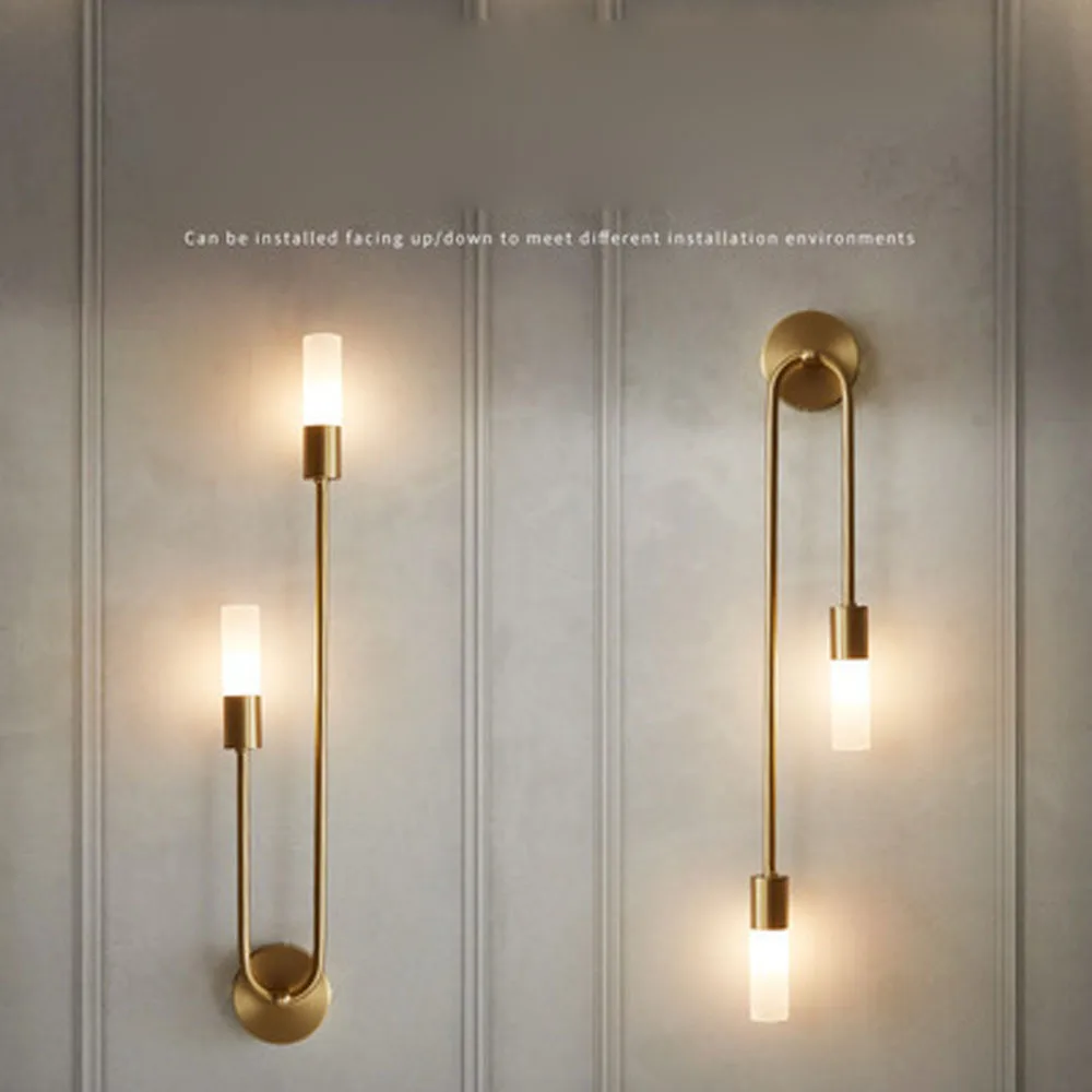 

Led indoor wall lamps led wall light modern stai wall deco wall sconce livingroom golden led luminaire