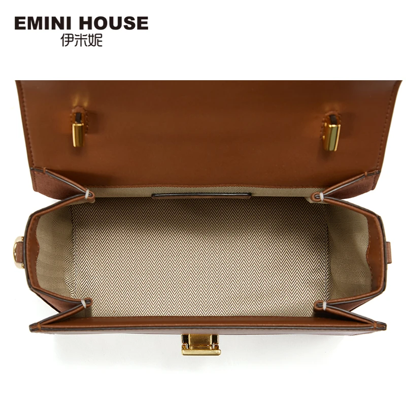 EMINI HOUSE, висячая сумка, роскошные сумки, женские сумки, дизайнерские, спилок, кожа, сумки через плечо для женщин, сумка на плечо