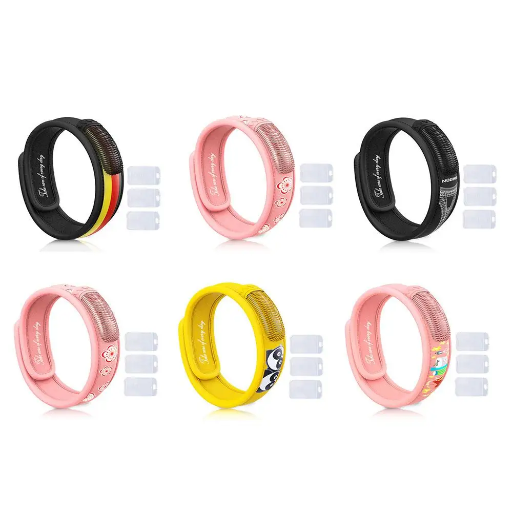 Mosquito Repellent Bracelet Non-Toxic Safe Wristband Waterproof Travel Insect Bands for Kids Adults | Спорт и развлечения