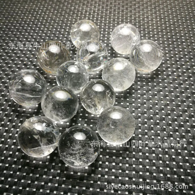 Натуральный белый хрусталь шар Бразилия белый кристалл небольшой шарик буддийский предложение фэншуй-шарик диаметр 12-30 Милли