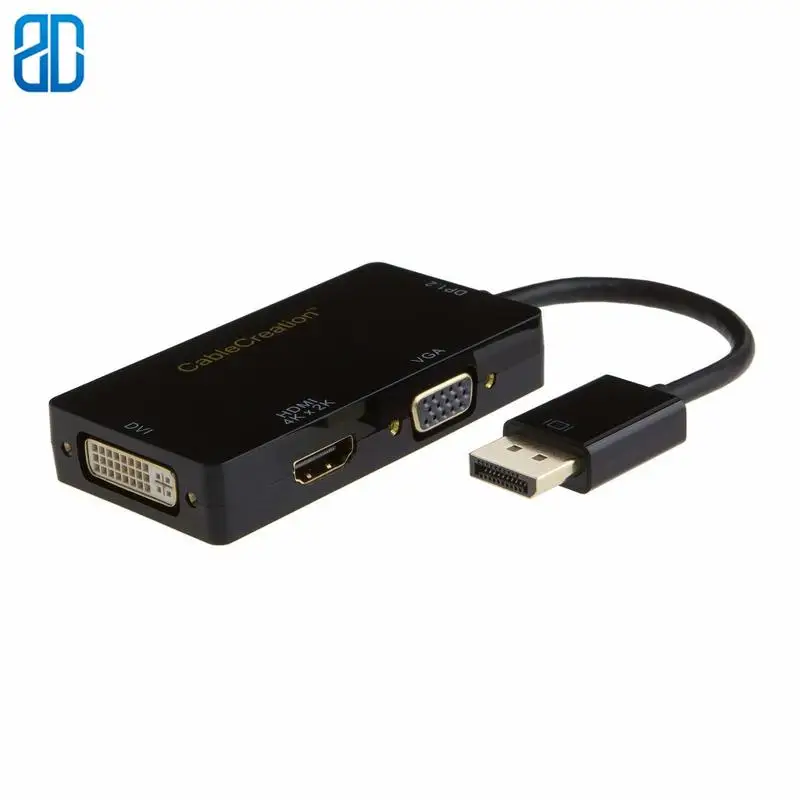 Переходник с порта дисплея на HDMI/DVI/VGA переходник DP 3-в-1 разрешение 4K/2K для HDMI