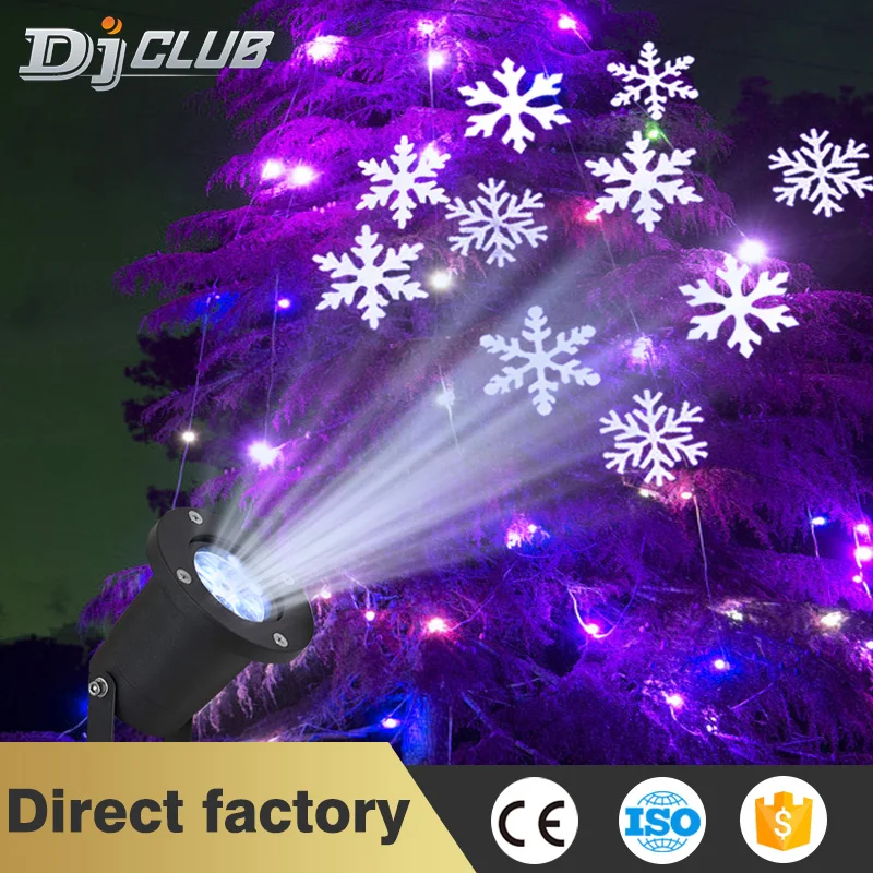 Led Fairy Lights Christmas Outdoor Waterproof Led Laser Projector Snowflake Dj Disco Light For Home Decoration