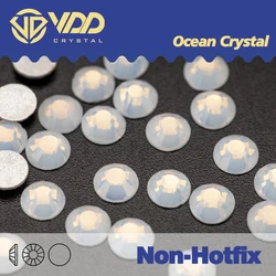 VDD Non Hot Fix Flatback Rhinestones & Crystal Nail Art Glitter Decorations - SS12 (1440pcs) (044 White Opal)