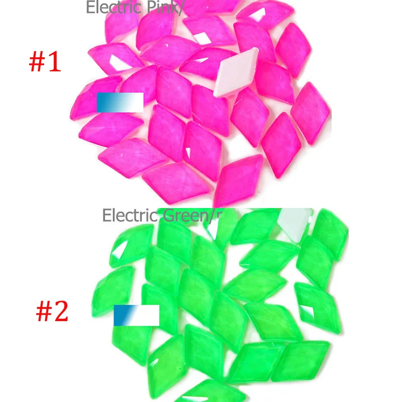20 шт многоцветные ромбы/Восьмиугольные/Водяные капли 3D стекло драгоценный камень с плоской полированной задней поверхностью ногтей горный хрусталь AB& прозрачное стекло, хрусталь камень подвески S@ Q1