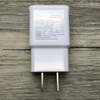 

100pcs/lot US/EU/AU/UK Plug Wall Charger Fast charger adapter Adaptive Fast charging for s20 s10 S8 Note 4 10 Black and white