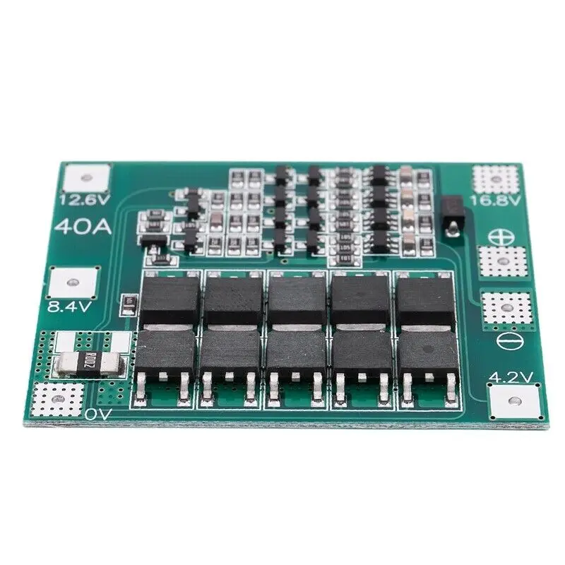 2 шт. 4S 16,8 в 18650 литиевая батарея зарядное устройство Защитная плата PCB BMS 40A модуль