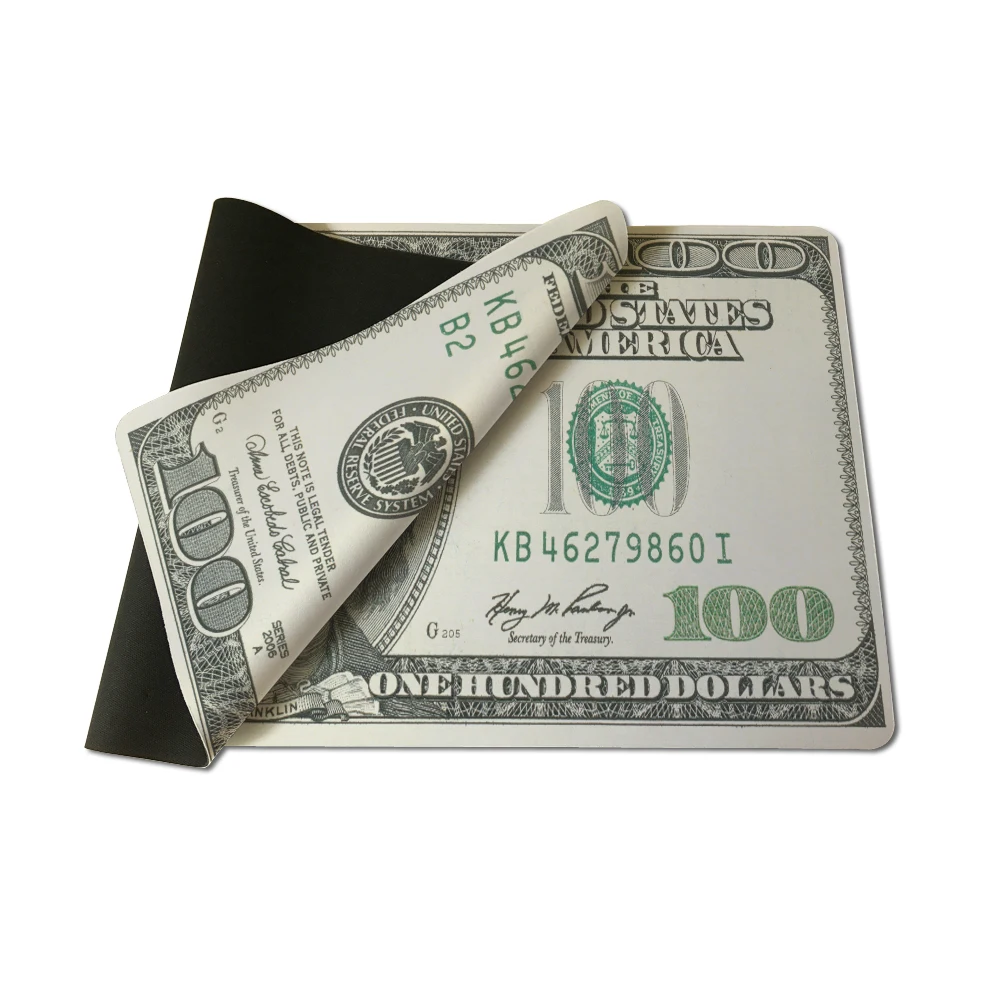 Новейший Usdollar 100 коврик для мыши Коврик для мыши Notbook компьютерный коврик для мыши на заказ с запирающим краем игровой коврик для мыши s Gamer