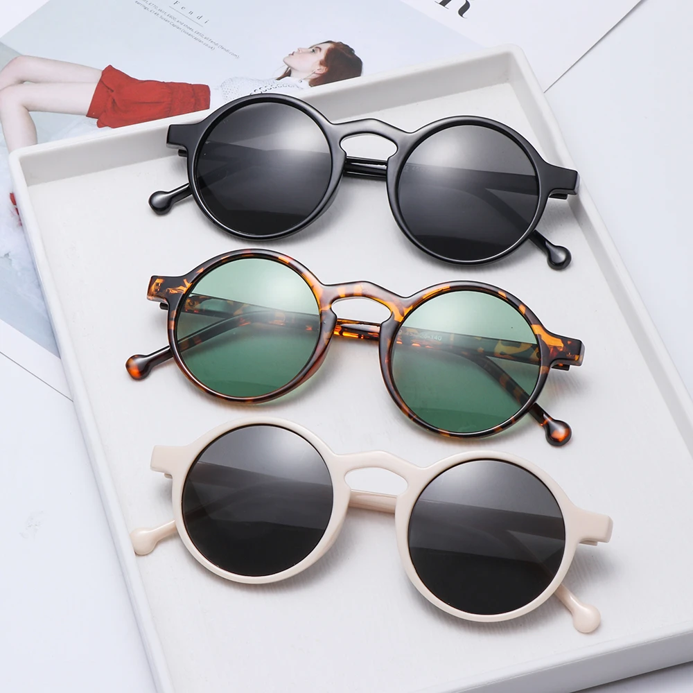 1PC Unisex Fashion Retro Round Sunglasses Brand Designer Vintage Small Frame Sun Glasses Korean Style Driving Eyewear UV400 big frame sunglasses