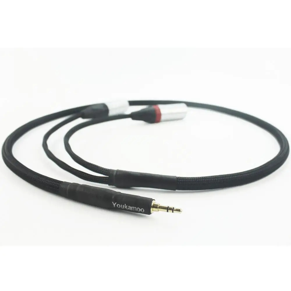 3 5mm to Dual XLR Male Headphone Audio Headphone Silver Plated Adapter Cable 3 FT 1M