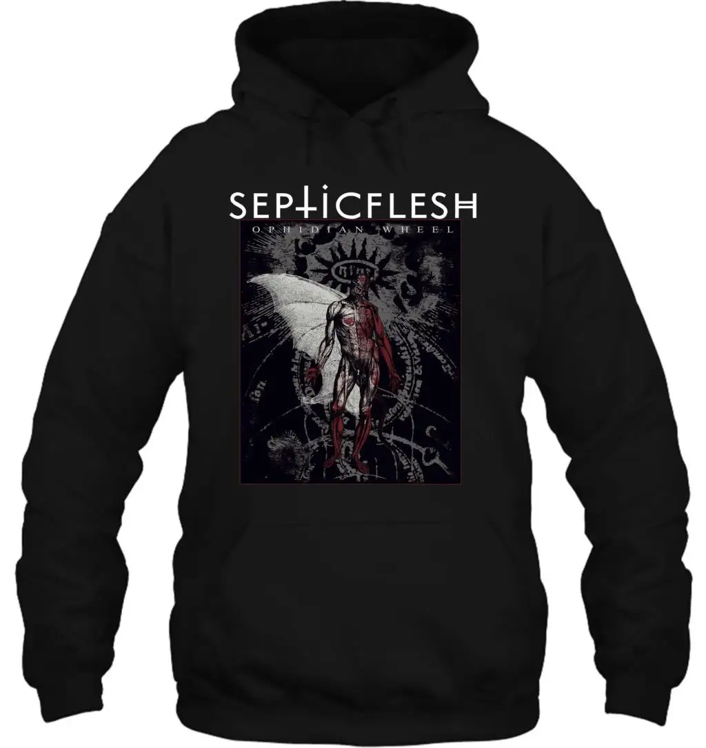 Мужская толстовка с капюшоном Septic Flesh 'Ophidian Wheel' Новинка и официальный! Для женщин в уличном стиле