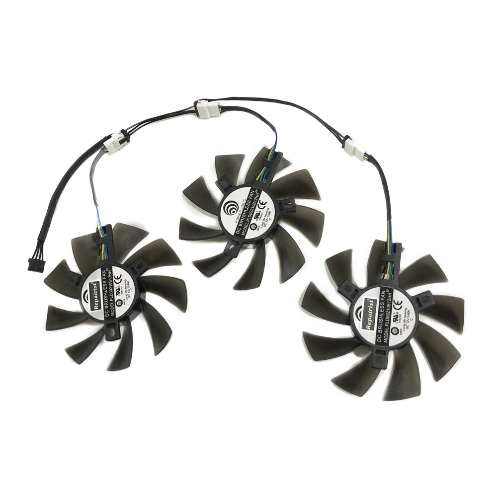 3 шт./компл. PLD09210B12HH вентилятора видеокарты GTX 980TI/1080TI видео вентилятор для MSI 980TI