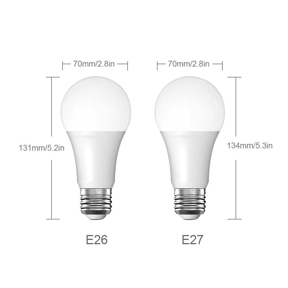 Светодиодная лампа Умный дом wifi умная E26 E27 поддержка Amazon и Google колонки IFTTT 10 Вт