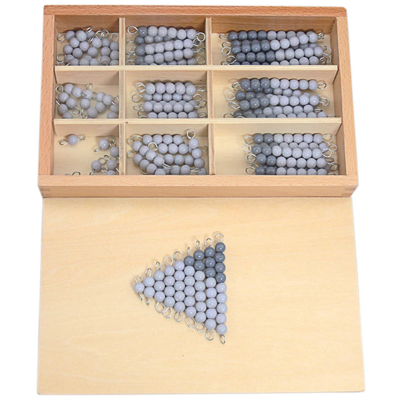 

Baby Toys Montessori Math Toys Grey Checker Beads Board Game Early Childhood Education Preschool Training Learning Toys for Kids