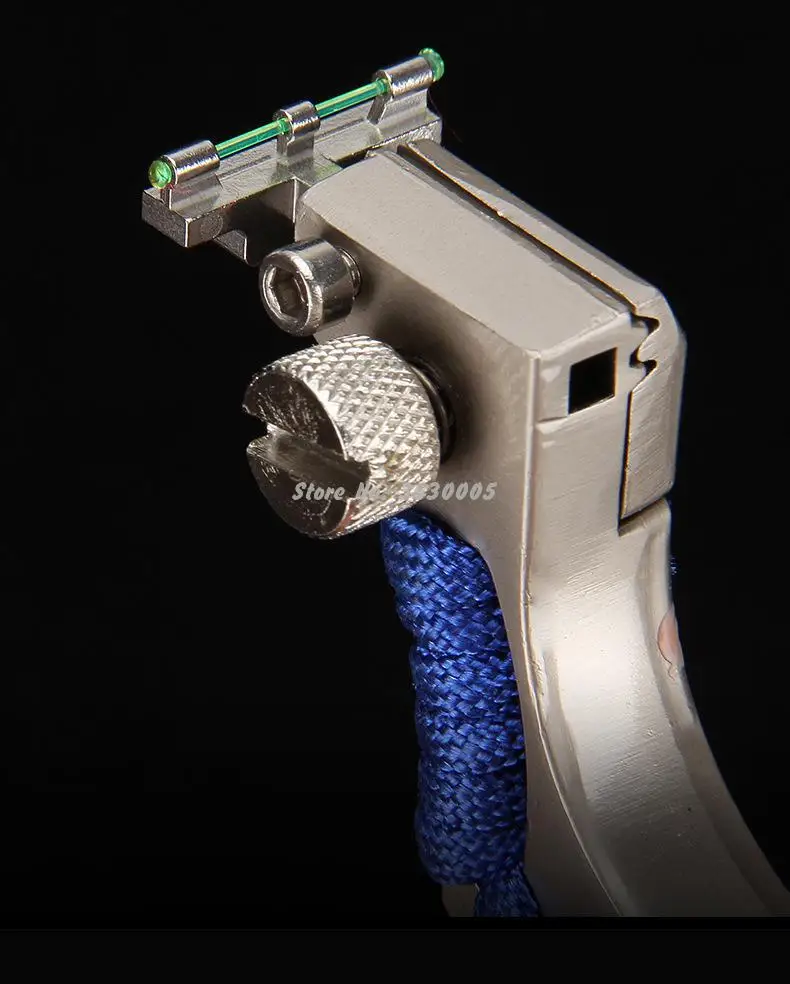 hunting slingshot infrared aiming catapult with flat rubber band