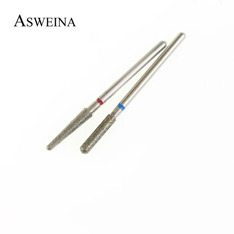 ASWEINA 30 шт. набор алмазных сверл для ногтей, шлифовальный набор для электрического маникюрного станка, аксессуары для дизайна ногтей, набор инструментов для очистки заусенцев