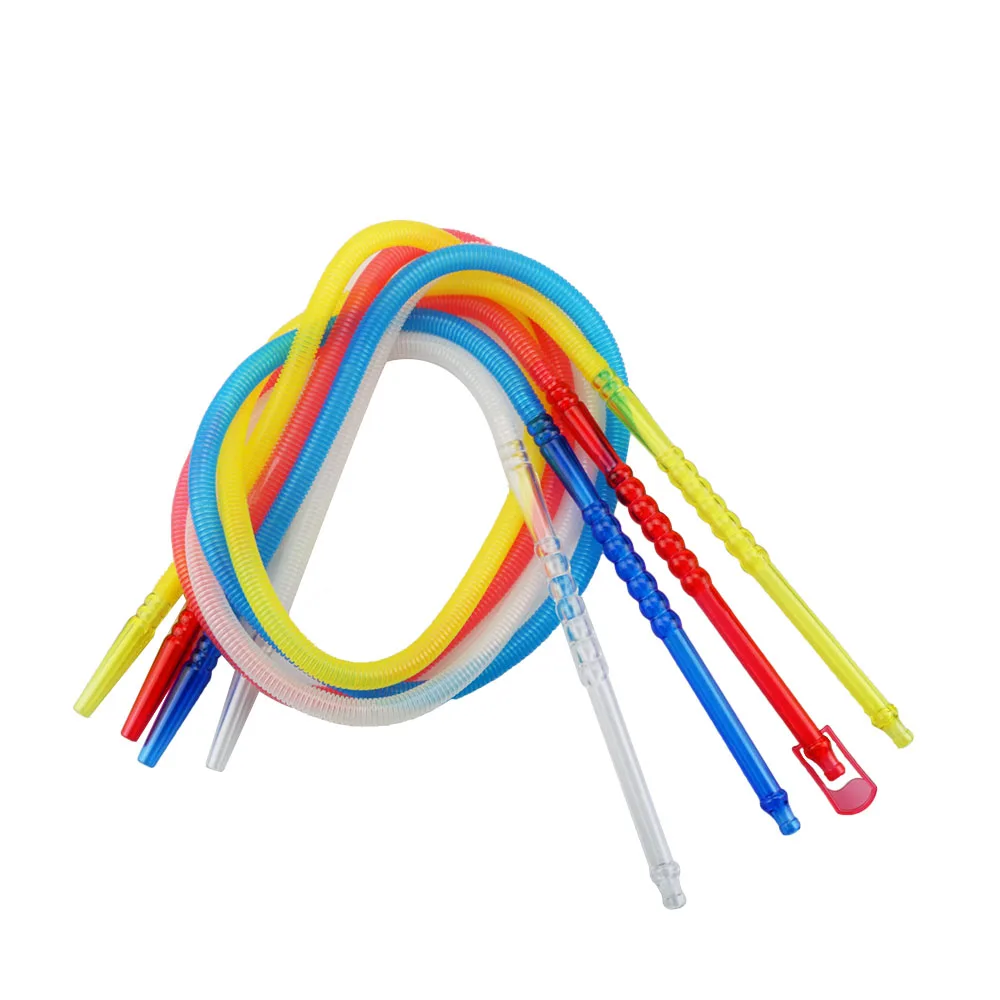 

1pc Pageant Colorful Shisha Pipe Long Mouth Pipes Hookah Hose Accessories Plastic Pipe