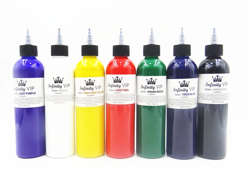 

Wholesale Tattoo Ink Large Bottle Tattoo Color Professional Professional Tattoo Black Material Color 249ML Beauty Tools Equipm