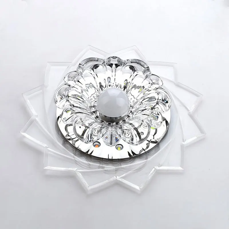 

20cm 3W Surface/Flush Mounted Crystal LED Ceiling Light Fixture Pendant Lamp