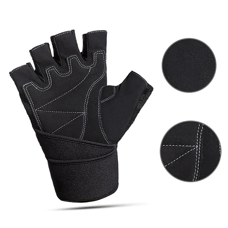 Перчатки на половину пальца противоскользящие дышащие обертывания Handwear домашний фитнес защитные аксессуары для спортивной одежды