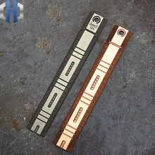 TC4 Titanium Alloy Ruler 20cm Range Student Stationery Ruler Triangle Measurement Tool Drawing Ruler EDC stainless metal ruler practical metric and inches measurement double sided thick precision calibration 15 20cm ruler