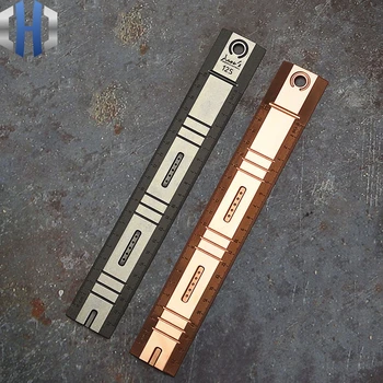 

TC4 Titanium Alloy Ruler 20cm Range Student Stationery Ruler Triangle Measurement Tool Drawing Ruler EDC