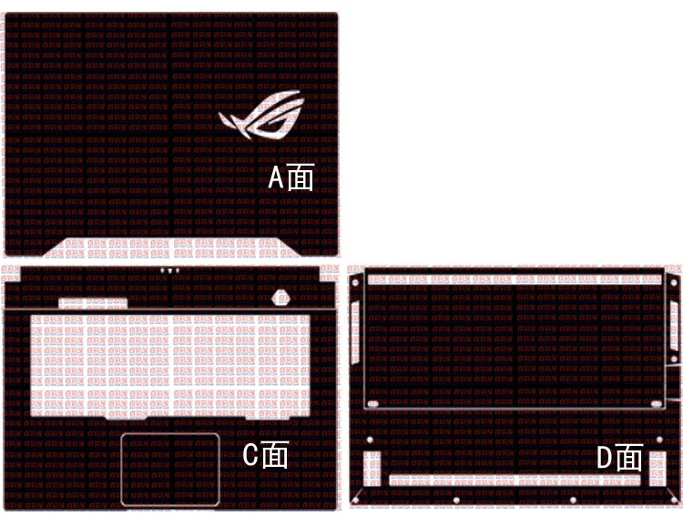 Наклейка для ноутбука из углеродного волокна для ASUS zephyрус GX502 GX502GW GX502GV GU502 GU502GU GU502GV 15,6"