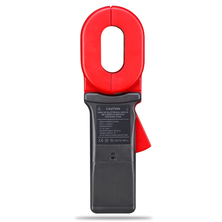 0.001 Ohm Resolution High Precision Digital Earth Resistance Clamp Meter