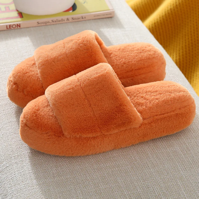 

Women Winter House Slippers Cute Plush High Heels Fluffy Warm Shoes Thick Sole Ladies Girls Indoor Outdoor Bedroom Fur Slides