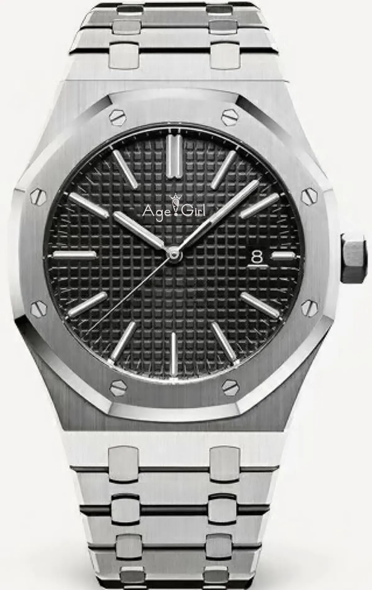 Роскошные брендовые новые мужские часы из нержавеющей стали автоматические механические розовое золото синий черный белый сапфировое стекло прозрачные