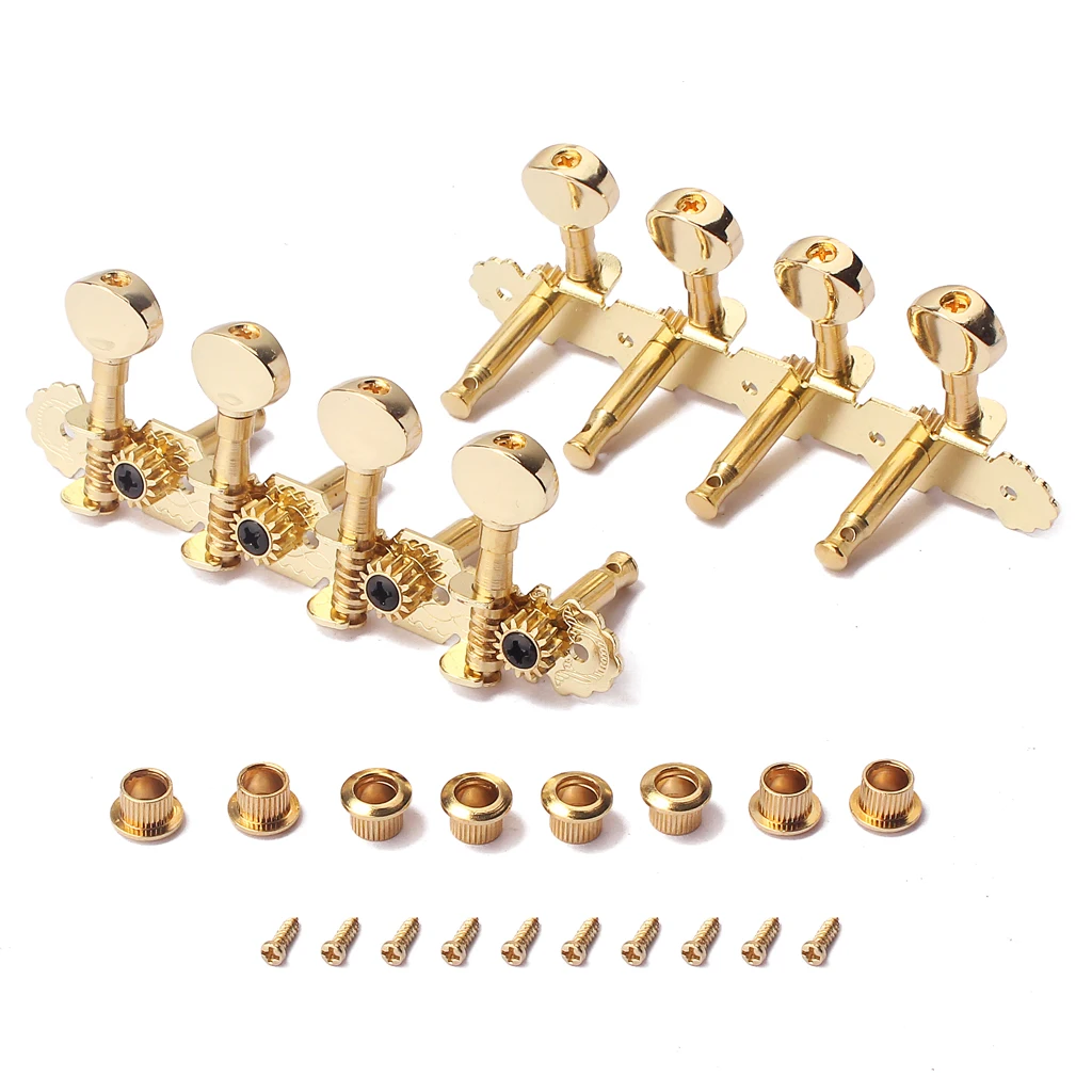 2pcs Mandolin Guitar Tuners Tuning Pegs 4R 4L Machine Heads 117 X 42 X 38mm