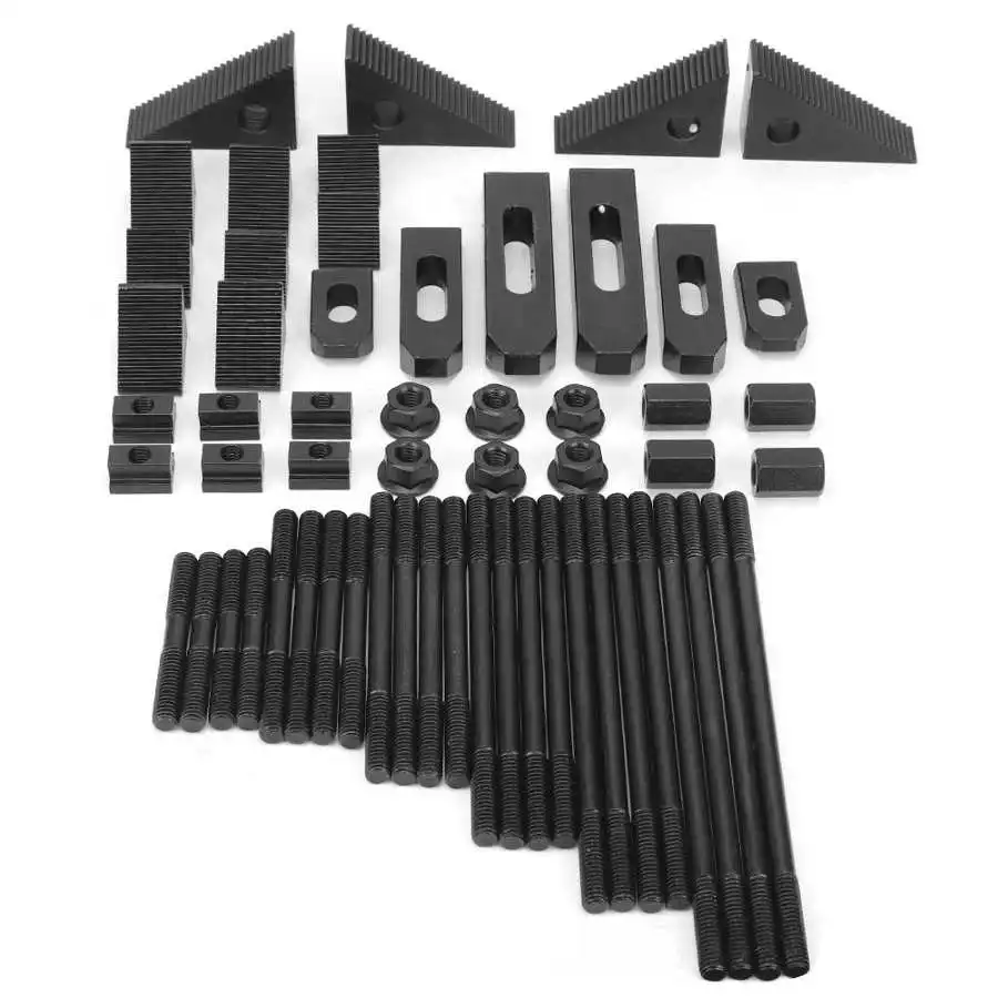 Fixturing Clamps Qiillu Clamping Kit,58PCS 7/16in TSlot Clamping Kit 3