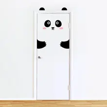 3341 мультфильм панда детский сад детская комната двери наклейки настенные декоративные наклейки спальни водонепроницаемые Rem
