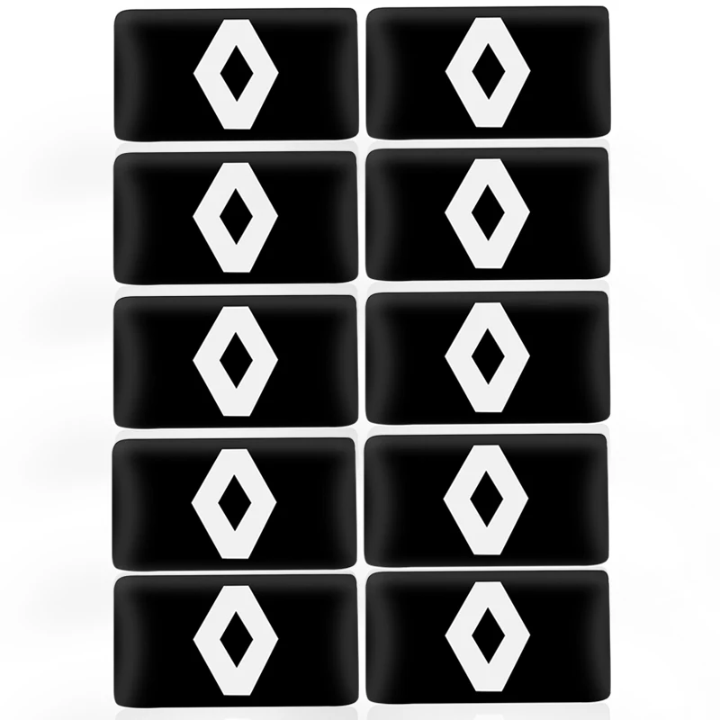 10 шт. декоративная Эмблема для автомобиля значок наклейка Renault Megane 2 3 Captur Latitude Clio