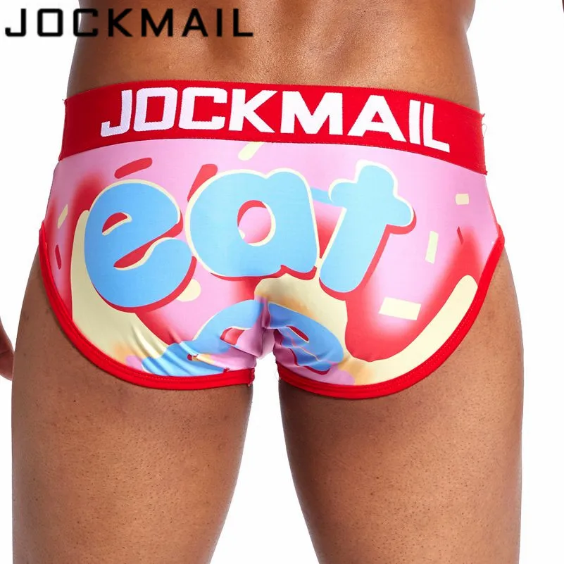 JOCKMAIL Underwear Elastic Band Men's Cartoon Guns Printed Bulge Boxer Briefs 