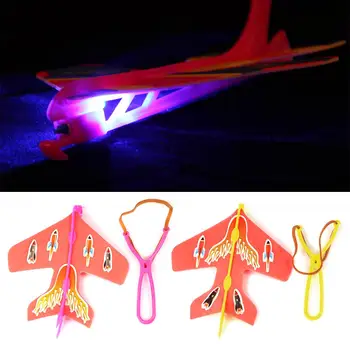 

1PCS DIY Flash Ejection Cyclotron Plane Elastic Light Plane (Random Colors Shipped)