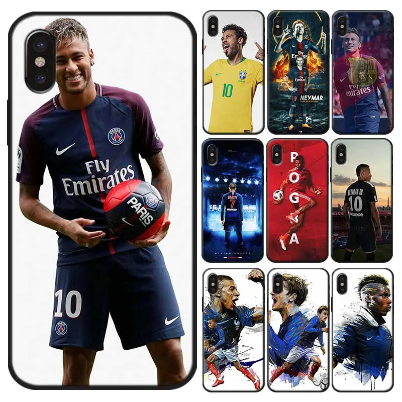 

For iPhone 11 11pro 11 pro max X XS MAX XR 7 8 6 6S plus 5S SE Soft silicone Cover Phone Case Kylian Mbappe