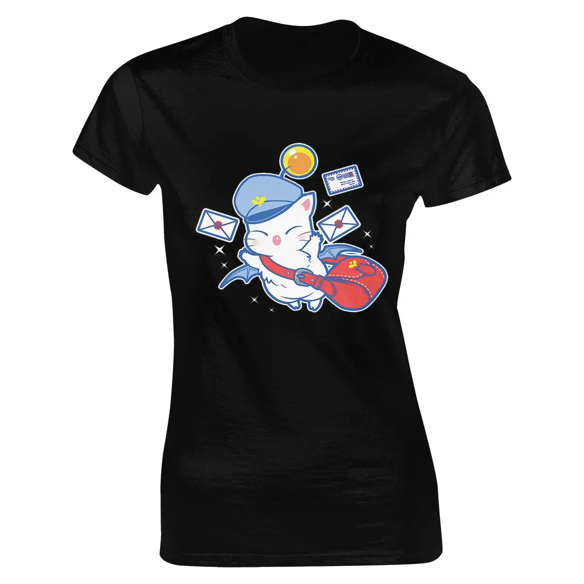 

T- Shirt Moogle Mail Delivery Tshirt Print Hello Kitty Casual Cotton O-neck Short Summer Regular Ages 18-35 Years Old Cn(origin)
