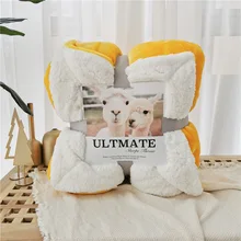 

Baby Blanket Double Layer Flannel and Artificial Lamb Swaddle Wrap Baby Stroller Comforter Covered Envelope for Newborns