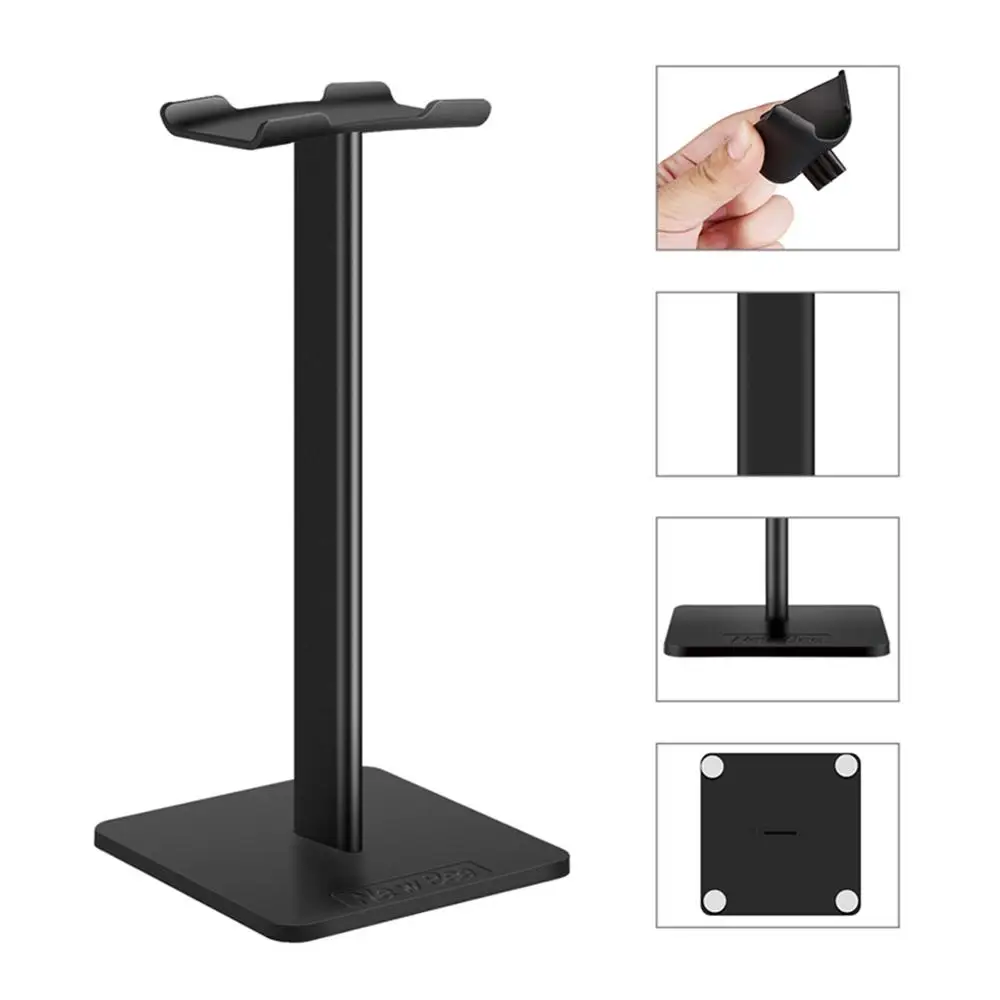 EarTlogis Headphone Stand Earphone Holder Rack Hang Non slip Universal Headset Hanger For All Size Headphones