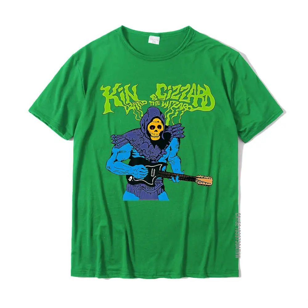New Design Young Top T-shirts Crew Neck Short Sleeve Pure Cotton Funny Tees Geek Tee-Shirts Wholesale King Funny Gizzard The Lizard Gift Wizard Premium T-Shirt__MZ17931 green