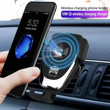

2 in 1Automatic Qi Wireless Car Charging Charger Mount Holder Vent Clamping Phone W5K8