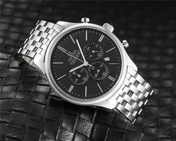

Omega- Luxury Brand quartz women Watches Quartz Watch Stainless Steel Strap wristwatch classic business dress men watch 5851