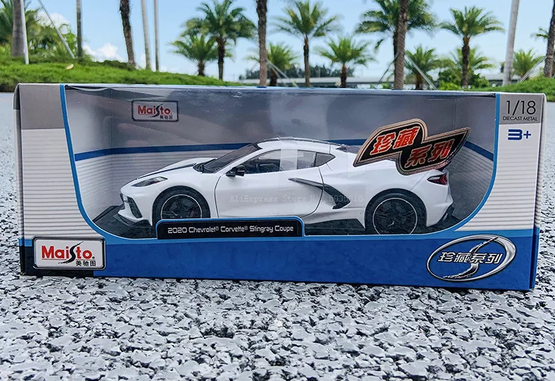 Maisto 1:18 2020 Chevrolet Corvette C8 Stingray Coupe (High Wing) Simulation Sports Car Alloy Retro Car Model Die Casting Model Maisto 1:18 2020 Chevrolet Corvette C8 Stingray Coupe (High Wing) Simulation Sports Car Alloy Retro Car Model Die Casting Model